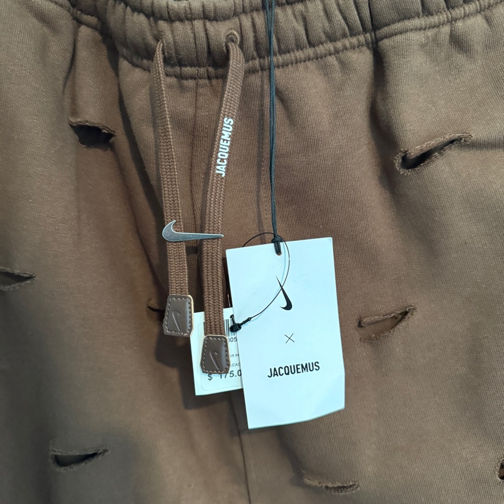 Nike Brown Sweatpants with Black Swoosh Pattern - Picture 6 of 7